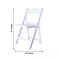 31" tall White Resin Folding Chair Vinyl Padded Seat Wedding Party Decorations